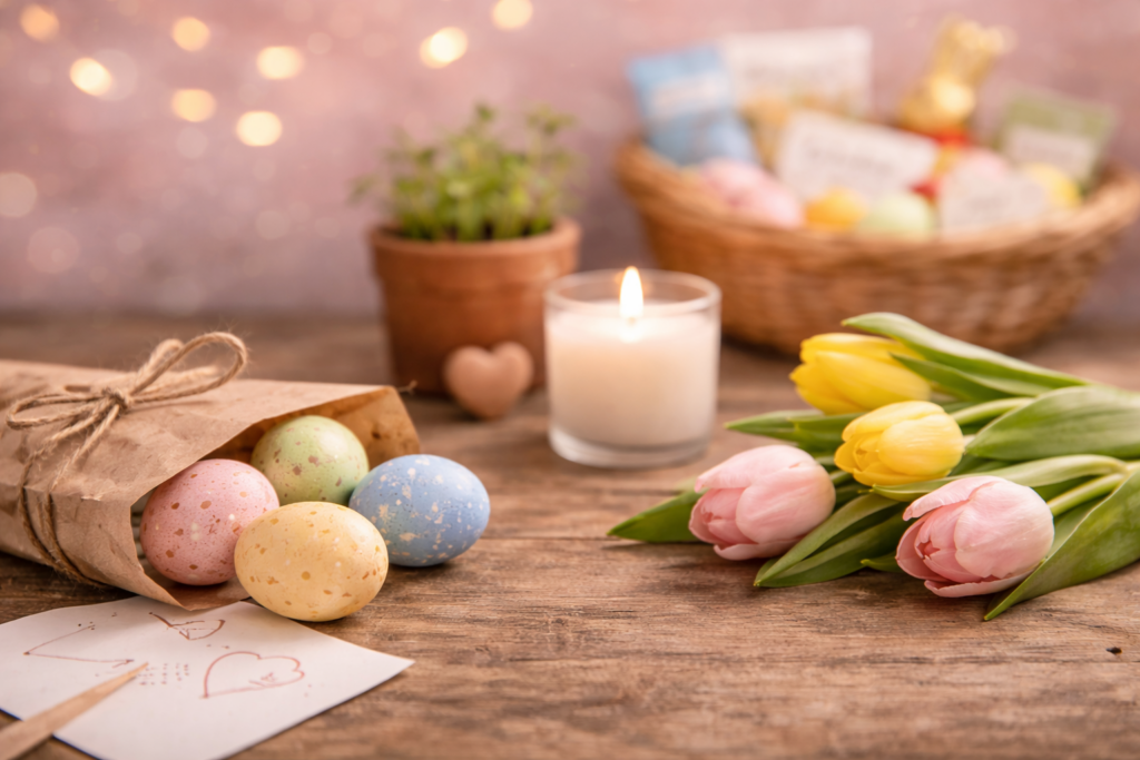 ein friedvolles Osterfest feiern, ohne Konsumstress und Familiensorgen