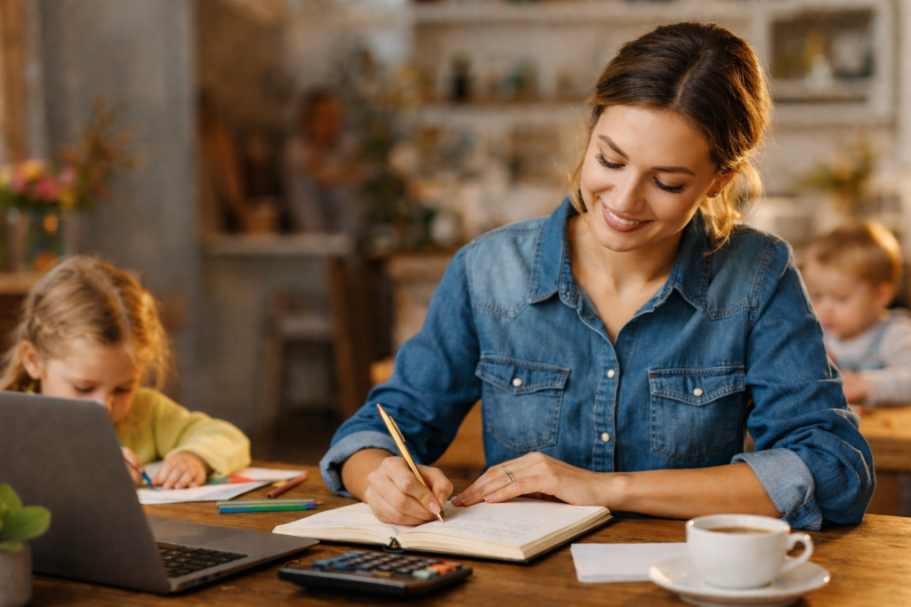 Wie Mütter finanzielle Freiheit aufbauen – trotz Teilzeit, Care-Arbeit & wenig Zeit. Praktische Schritte für Geld & Selbstbestimmung.